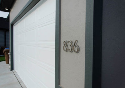 Schneider Custom Homes address and garage